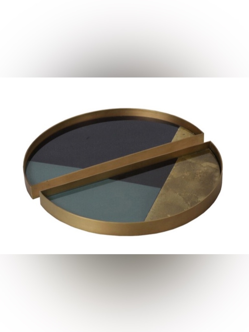 Ethnicraft Notre Monde Round Glass Tray - Picture 5 of 10